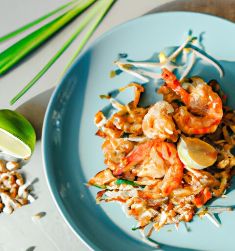 Pad thai s krevetami