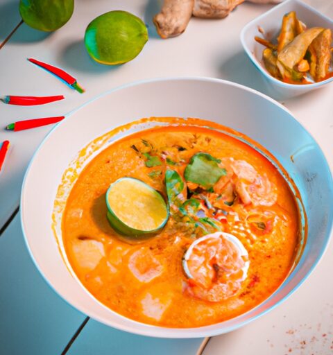 Tom yum goong soup