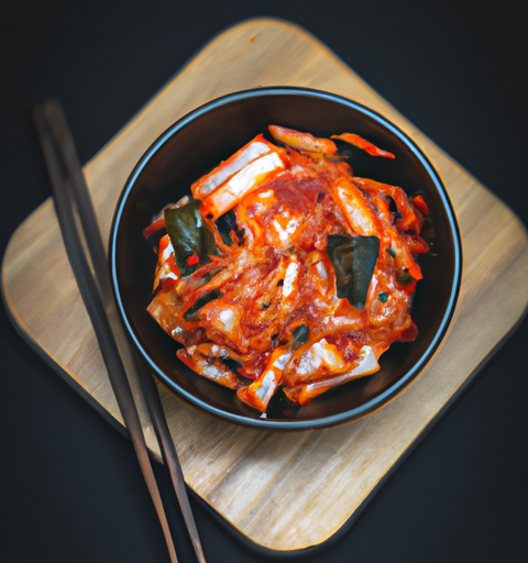 Kimchi, tradiční korejské zelí.