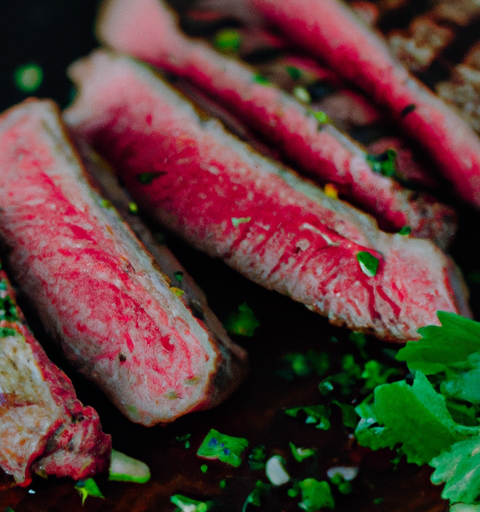 Argentinský steak avec chimichurri.