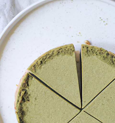 Matcha cheesecake.