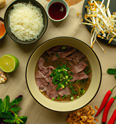 Pho bo – vietnamská hovězí polévka