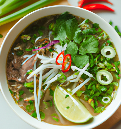 Pho bo- vietnamská hovězí polévka.