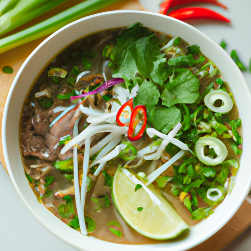 Pho bo- vietnamská hovězí polévka.