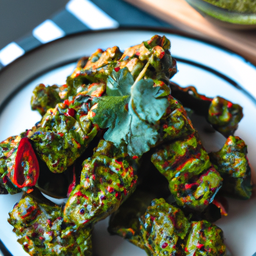 Smažený tempeh s chimichurri omáčkou