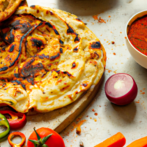 Masala tandoori kuře naan