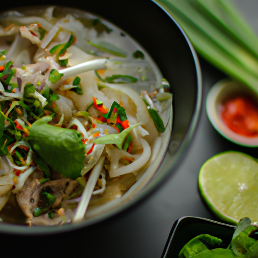 Pho bo“ – Vietnamská polévka s hovězím.