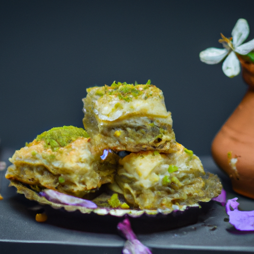 Baklava s pistáciemi a medem