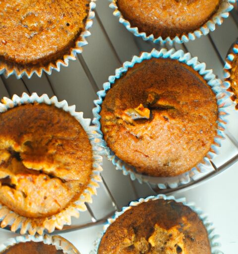 Veganské jablečné muffiny s ořechy