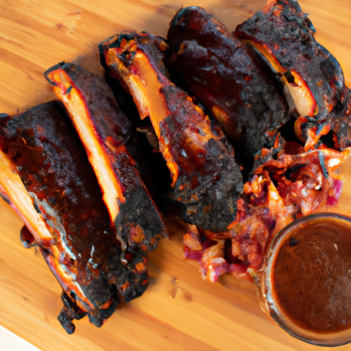 Bourbon BBQ ribs s coleslaw