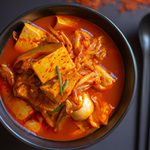 Kimchi jjigae z uzeného masa