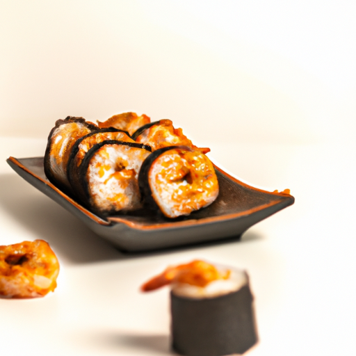 Masala krevety s rýží sushi