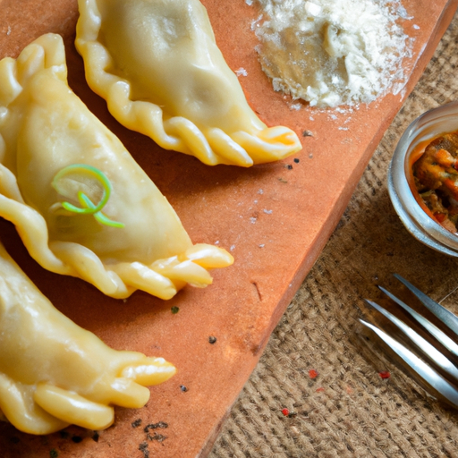 Kuřecí empanadas se salsou verde