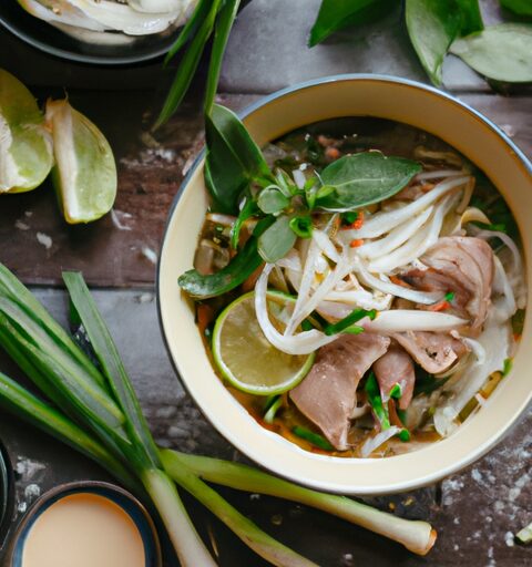 Pho bo – vietnamská hovězí nudlová polévka