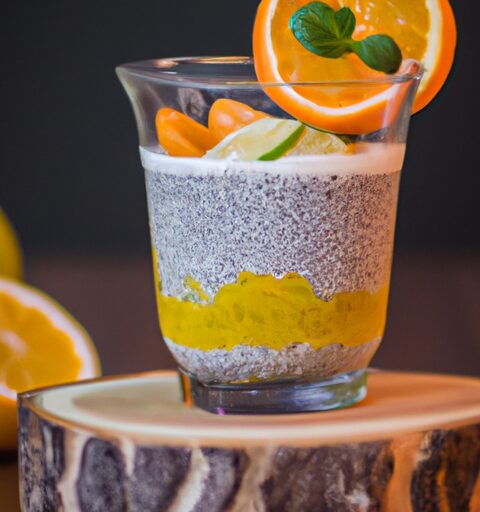 Chia pudding s ovocem