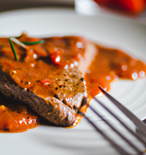 Hovězí steak s bramborovou krustou