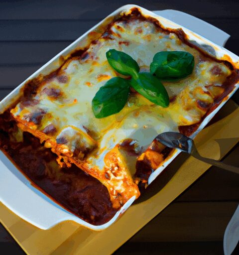 Lasagne s hovězím a sýrem