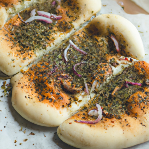 Chleba naan se zeleninou