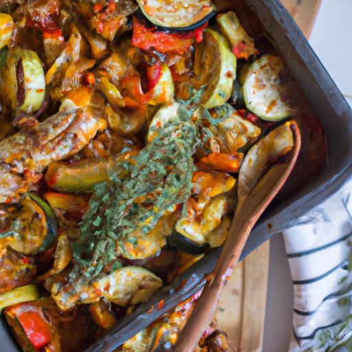 Ratatouille s květákem a bylinkami