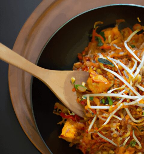 Kuřecí pad thai s tofu