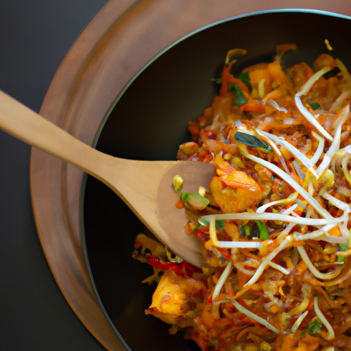 Kuřecí pad thai s tofu