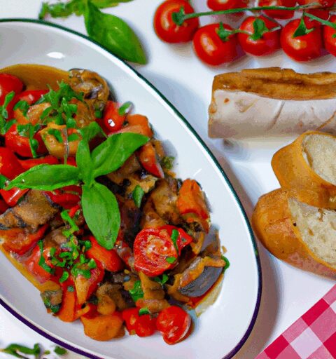Ratatouille s křupavou bagetou