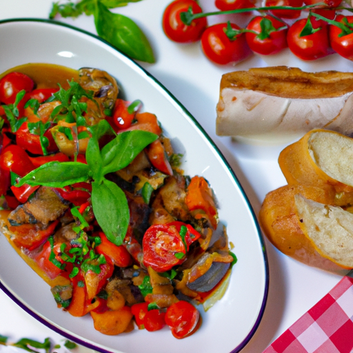Ratatouille s křupavou bagetou