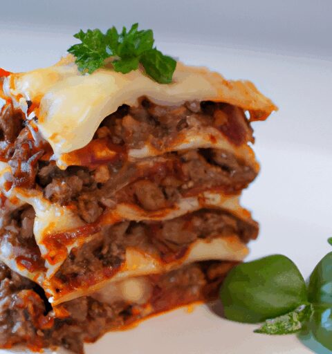 Lasagne s masovou omáčkou