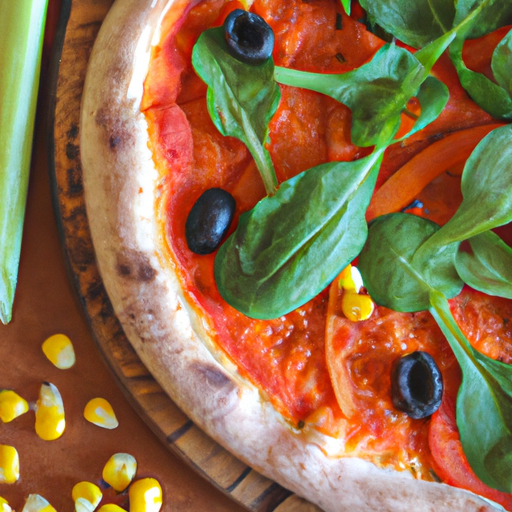 Veganská pizza s grilovanou zeleninou