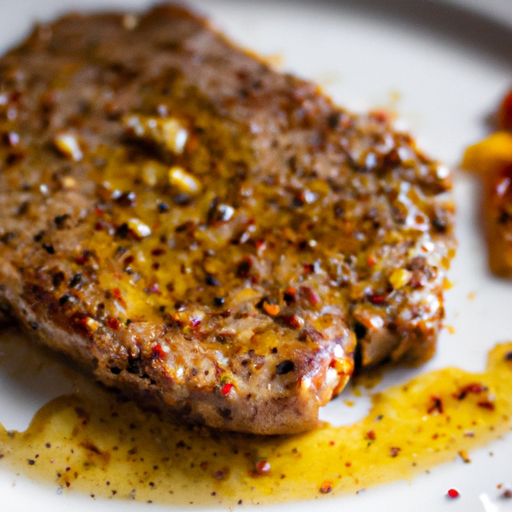 Telecí steak s bramborovým pyré