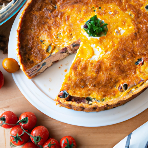Quiche Lorraine s broskvemi