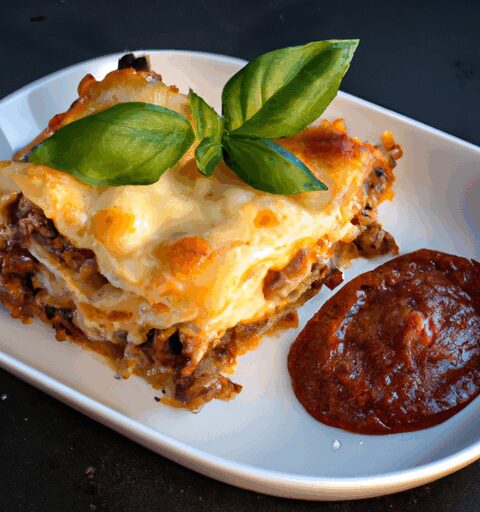 Lasagne s masovou šťávou