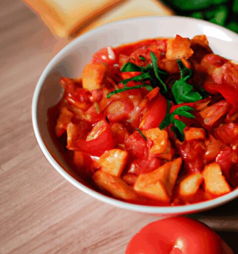Těstoviny s tomatovou omáčkou
