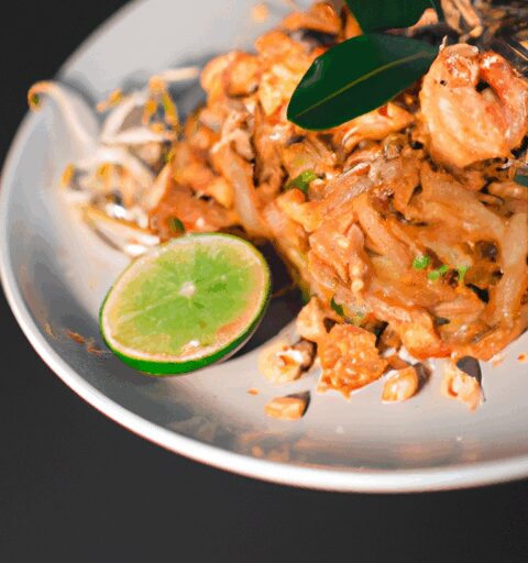 Kuřecí Pad Thai s arašídy