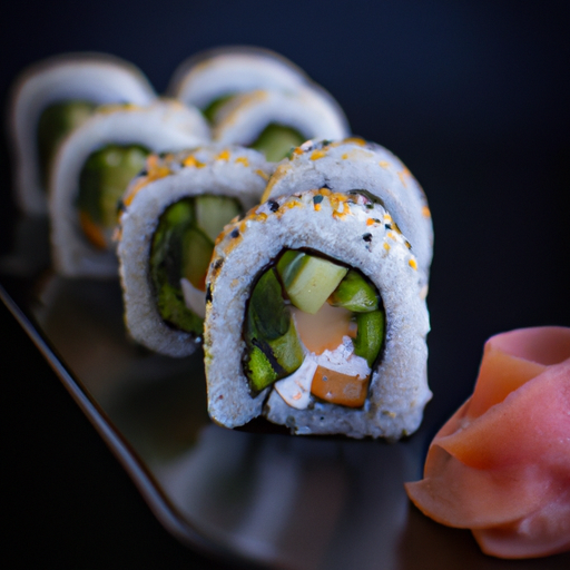 Sushi z čerstvých mořských plodů