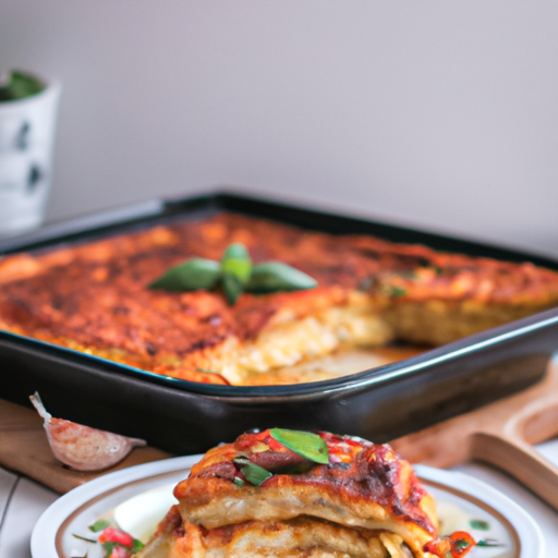 Lasagne s mozzarellou a bazalkou