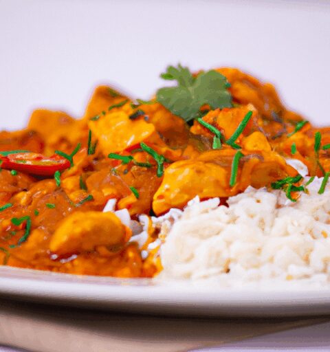 Kuřecí tikka masala s rýží