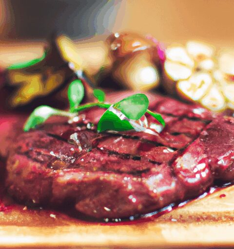 Květákový steak s bramborovým pyré