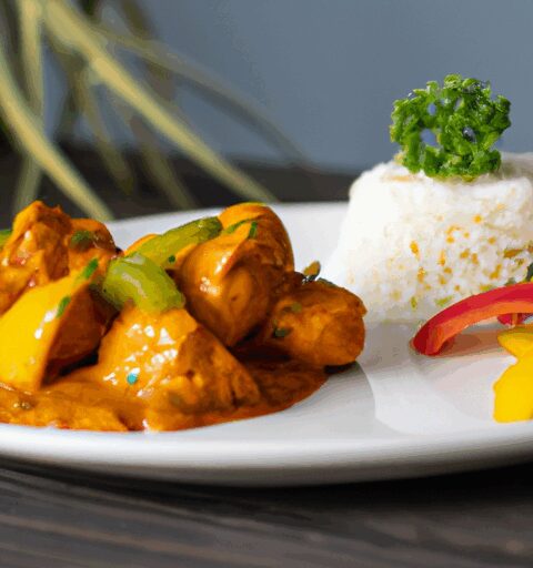 Rajský kuřecí tikka masala