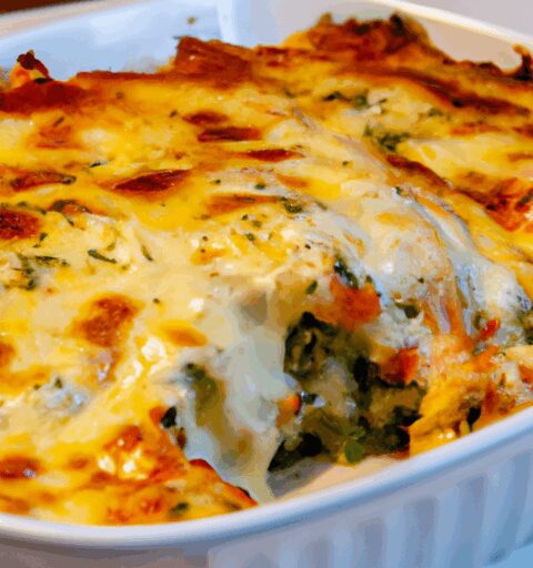 Lasagne s brokolicí a mozzarellou