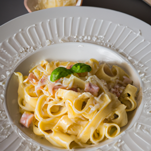 Těstoviny carbonara s parmazánem