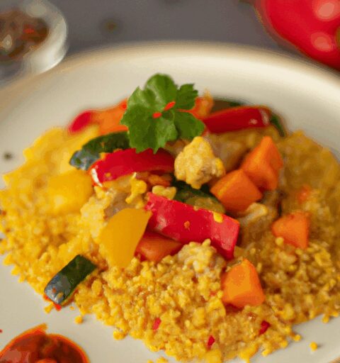Couscous s jehněčím a zeleninou