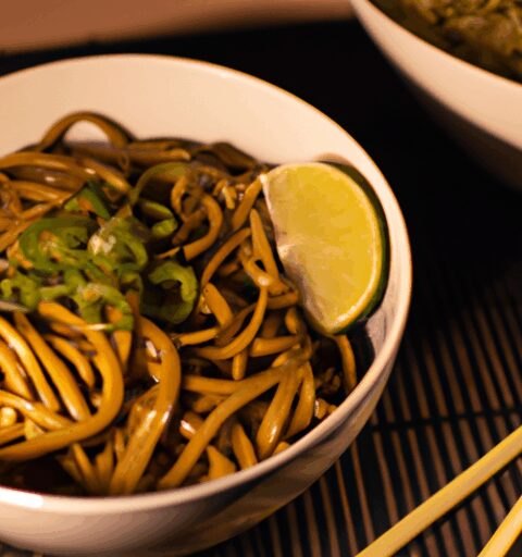 Japonské nudle s teriyaki omáčkou