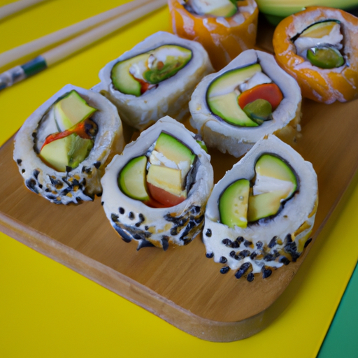 Sushi s tuňákem a avokádem