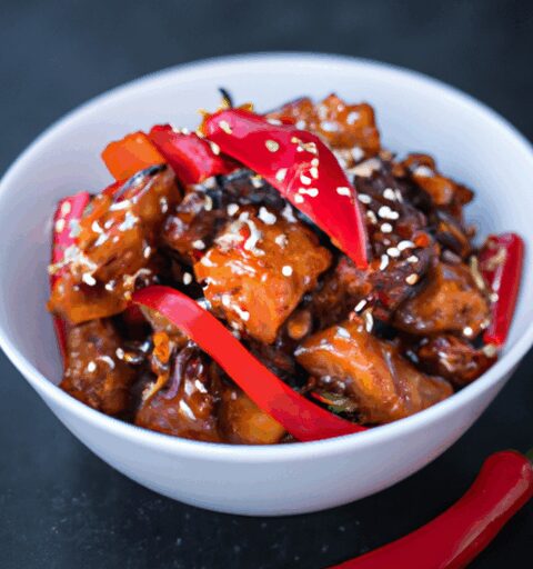 Kuřecí kung pao ve woku