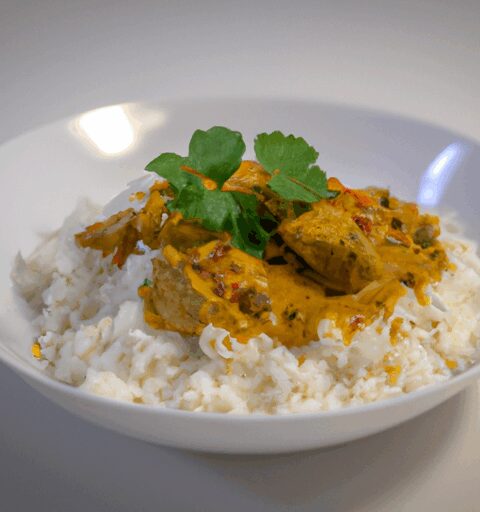 Kuřecí korma s basmati rýží