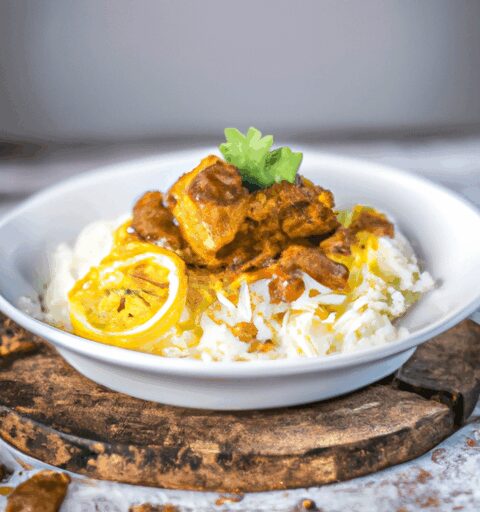 Kuřecí korma s jasmínovou rýží