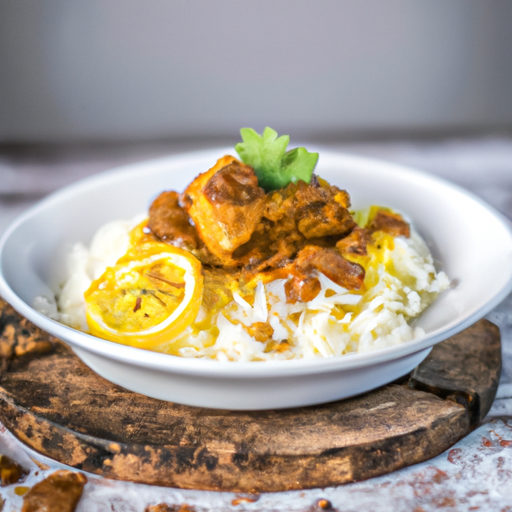 Kuřecí korma s jasmínovou rýží