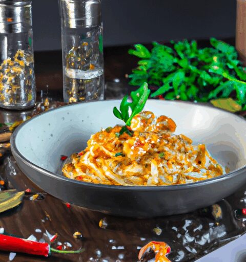 Linguine s rajčaty a bazalkou