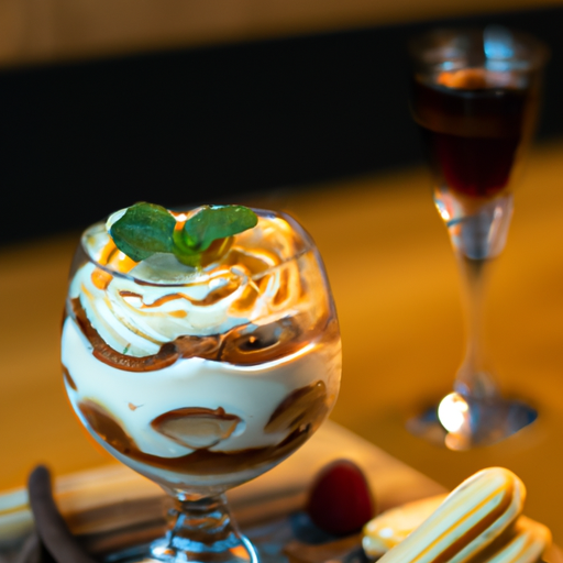 Tiramisu s broskví a amarettim